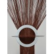 Firana MAKARON jednokolorowy brązowy gładki 300x250cm